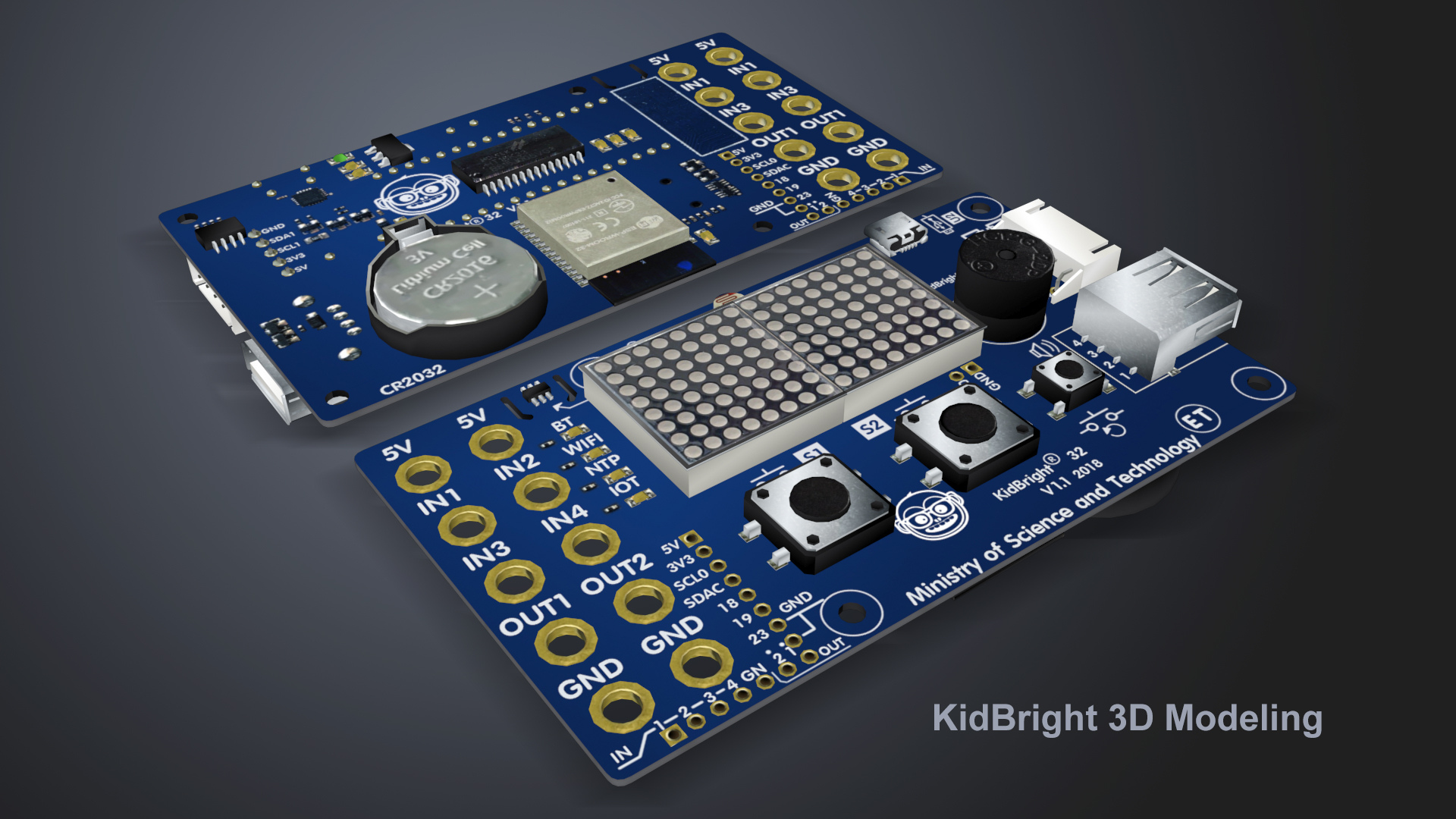 KidBright 3D Modeling